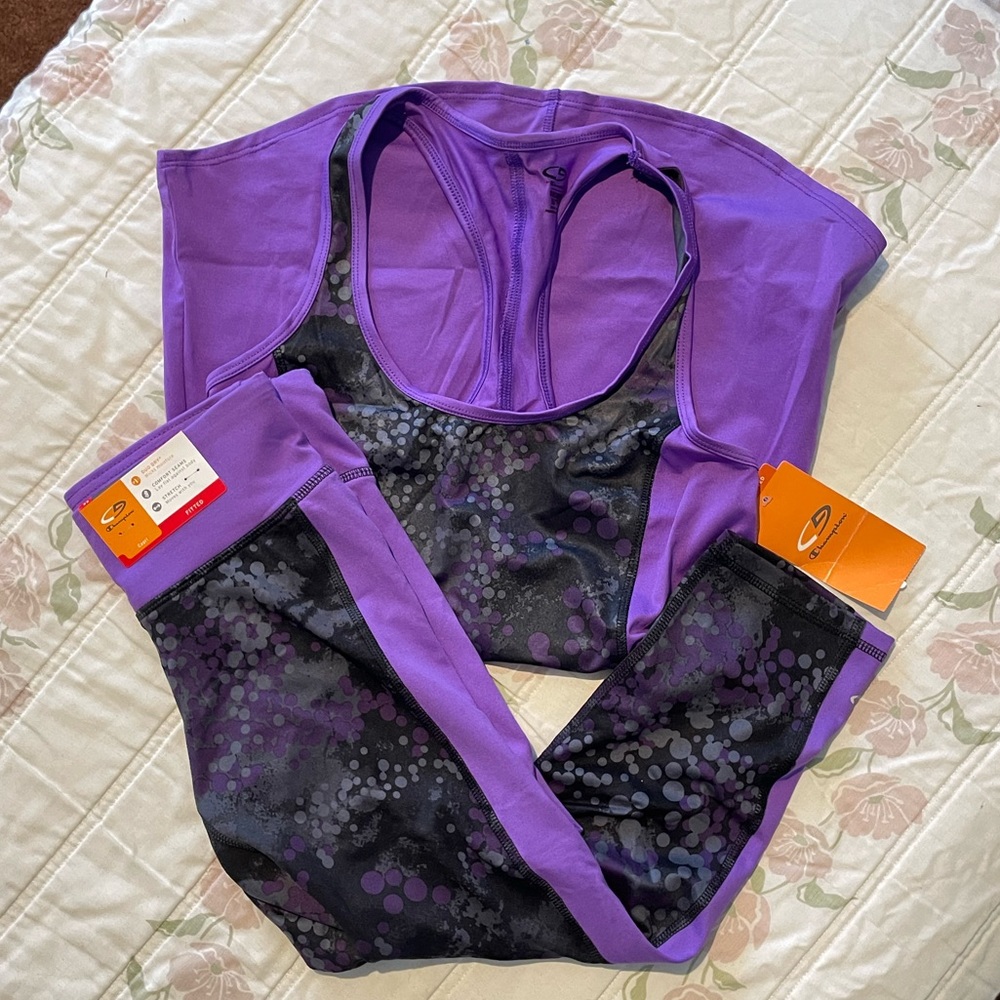 Champion workout set (capri and racer back)